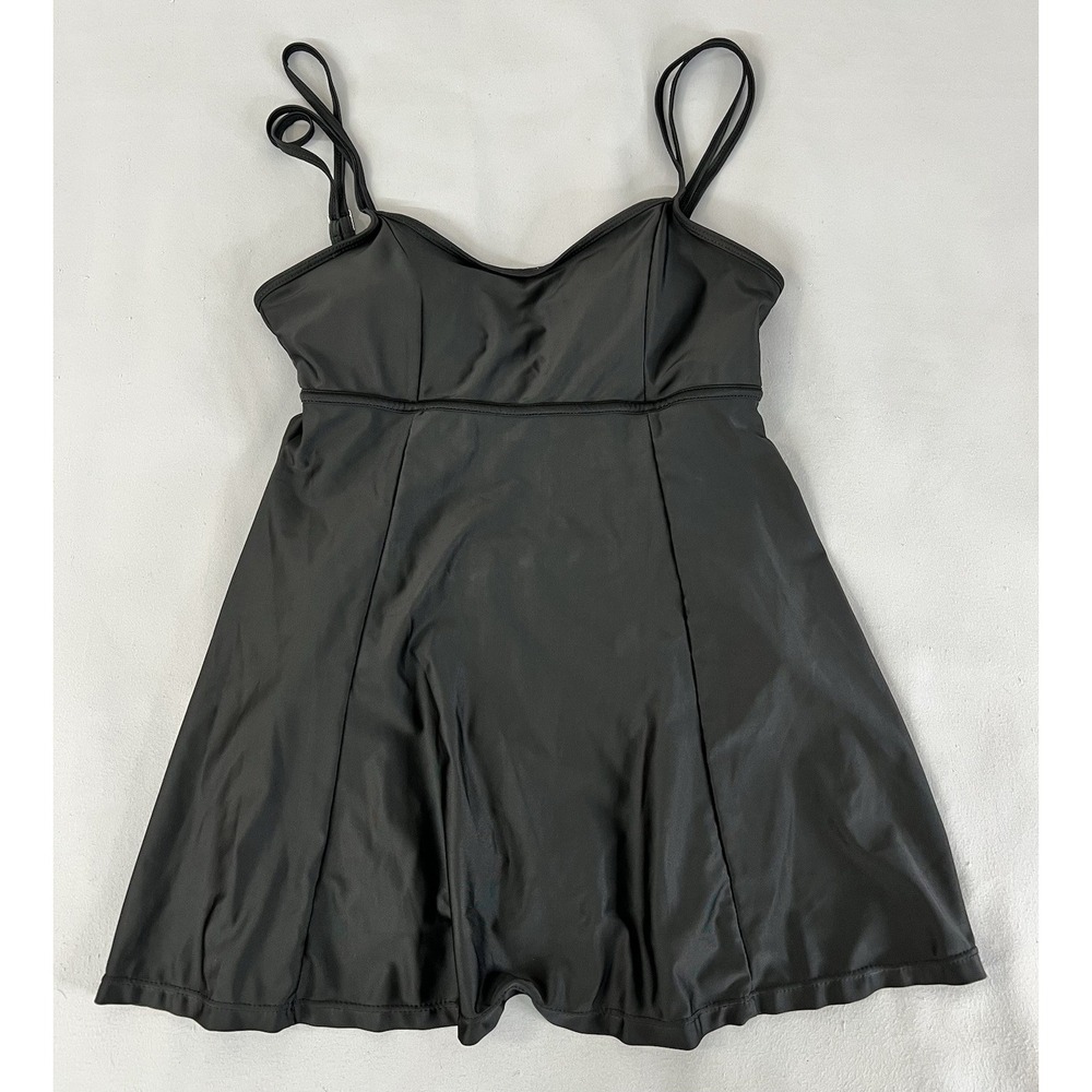 Danify Swim Dress Black Swimsuit Skirted One Piece Size 44 Modest - Picture 4 of 11